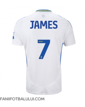 Leeds United Daniel James #7 Tricou Fotbal Replică 2024-25 Barbati Acasa